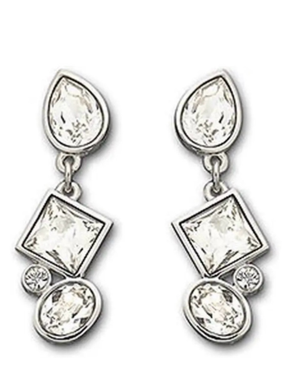 Swarovski Crystal Multi-Shaped Drop Earrings